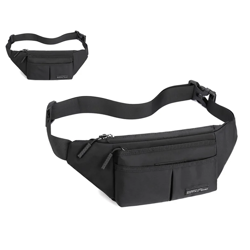 

Chest Bag Men Crossbody Bags Casual Multiple Pockets Waist Bag Oxford Waterproof Sports Belt Pack Male Hip Waist Pack