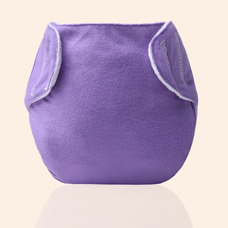 Pa&ntilde;ales reutilizables de tela para beb&eacute;, con inserto de microfibra, lavables, ajustables, cambiantes-4