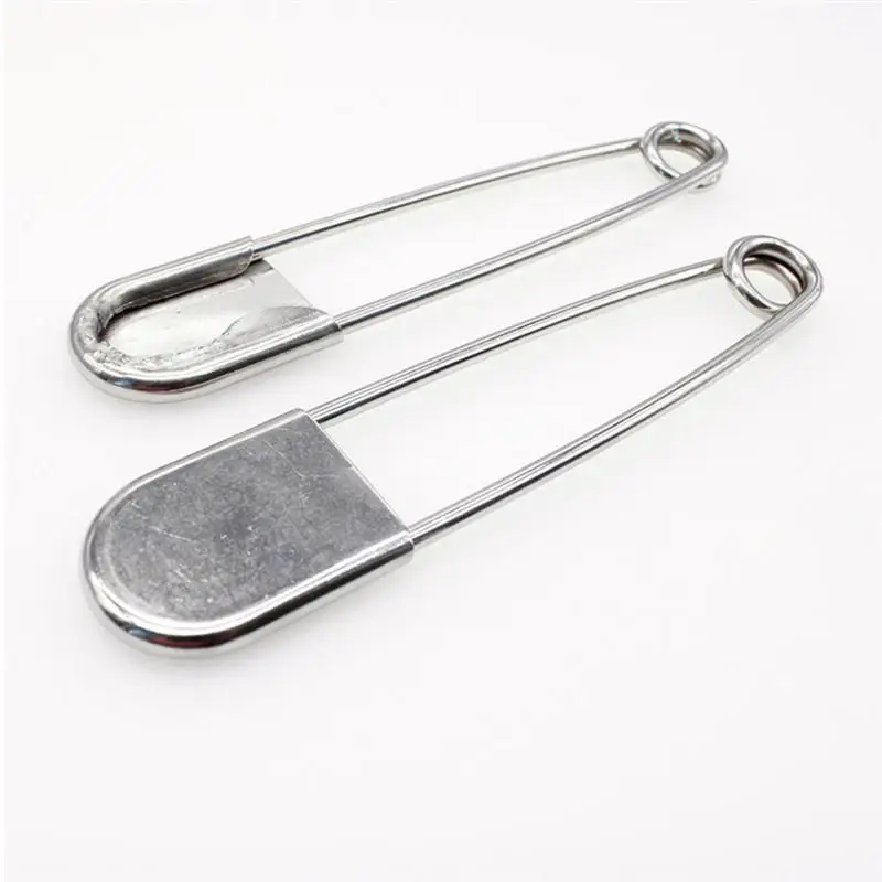 

7pcs Extra Large Safe Lock Brooch Pin Stainless Steel Brooch Clip Base Pin for Scarf Blankets Skirts Kilts Knitted Fabric Crafts