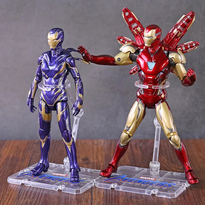 Мстители Figma Железный человек MK85 ПВХ фигурка игрушки со знаком Железного