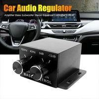 car audio regulator amplifier bass subwoofer stereo equalizer controller 4 rca level volume amplifier
