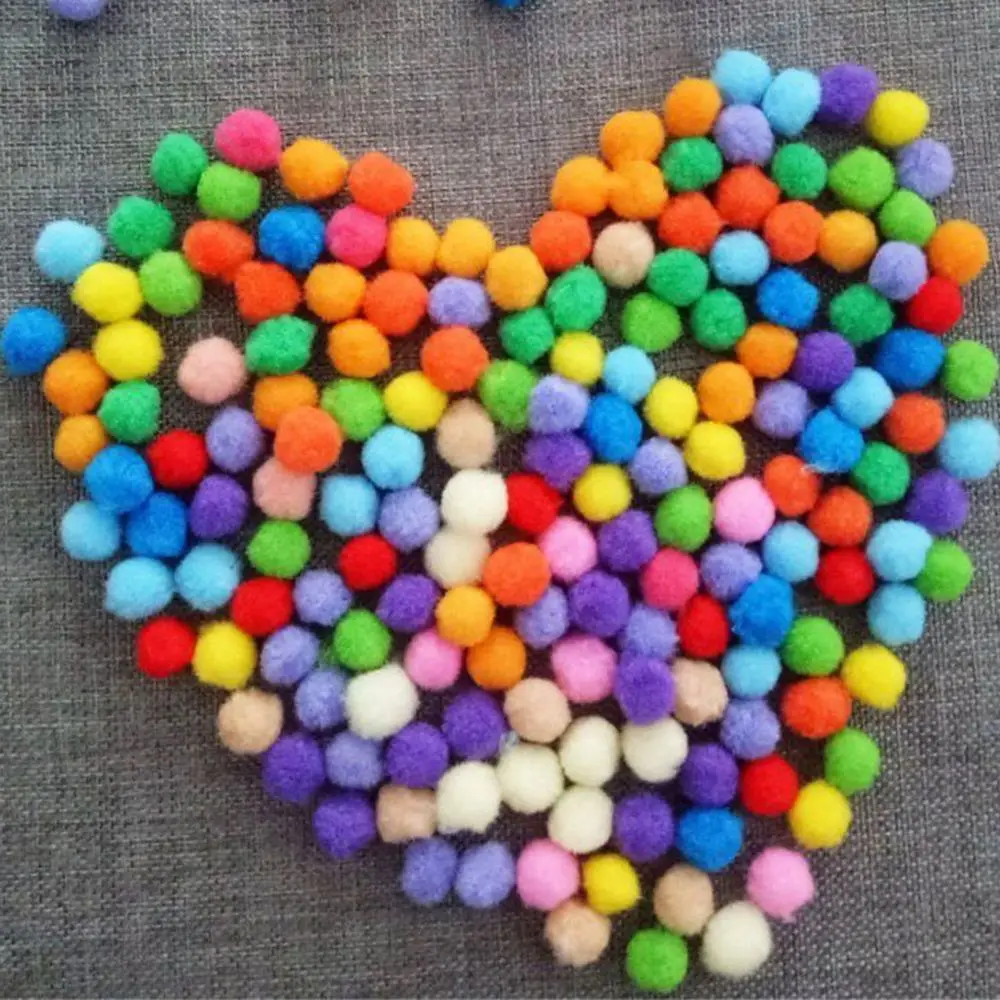 1000 шт./упак. мягкие вечерние фестиваль для рукоделия помпоны пушистые шарики