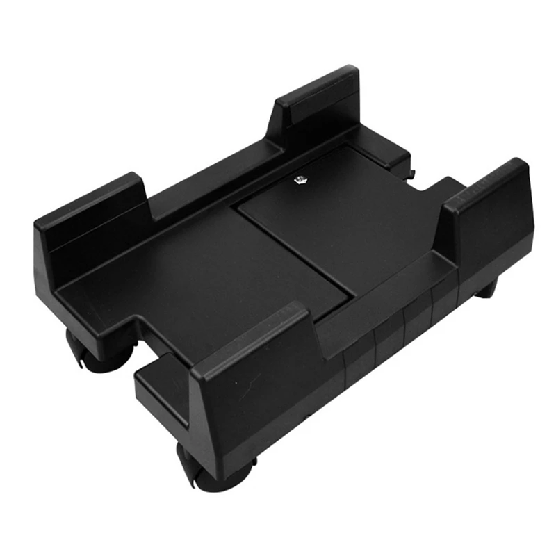 

Adjustable Desktop Computer Mainframe Bracket Mobile Computer Tower Cart Computer Mainframe with Brake Pulley