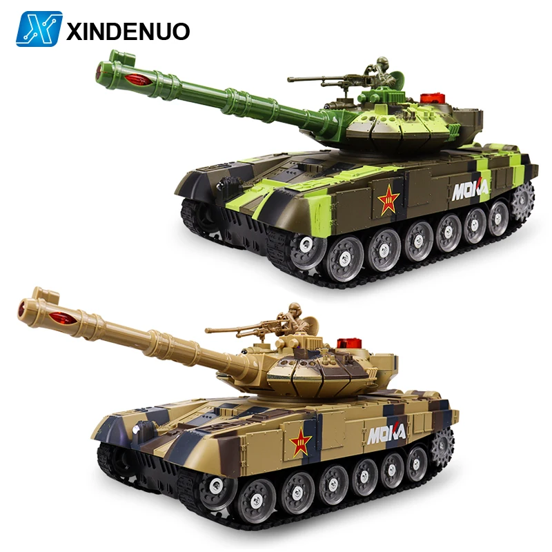rc tank 2.4G radio controlled car with Analog sound lights Infrared battle war Tank Off-road Tracked heng long Toys for boy gift | Игрушки и