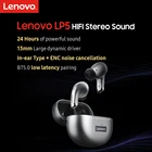 Bluetooth-наушники Lenovo, 9D стерео, LP5, водонепроницаемые, с микрофоном