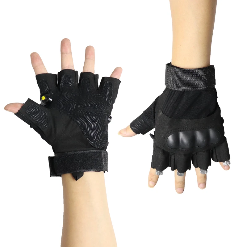 Gypsophila RGB Laser Gloves Include 2 Green 1 Red Blue Flash Finger For LED Robot Costume Bar Party Stage Show |