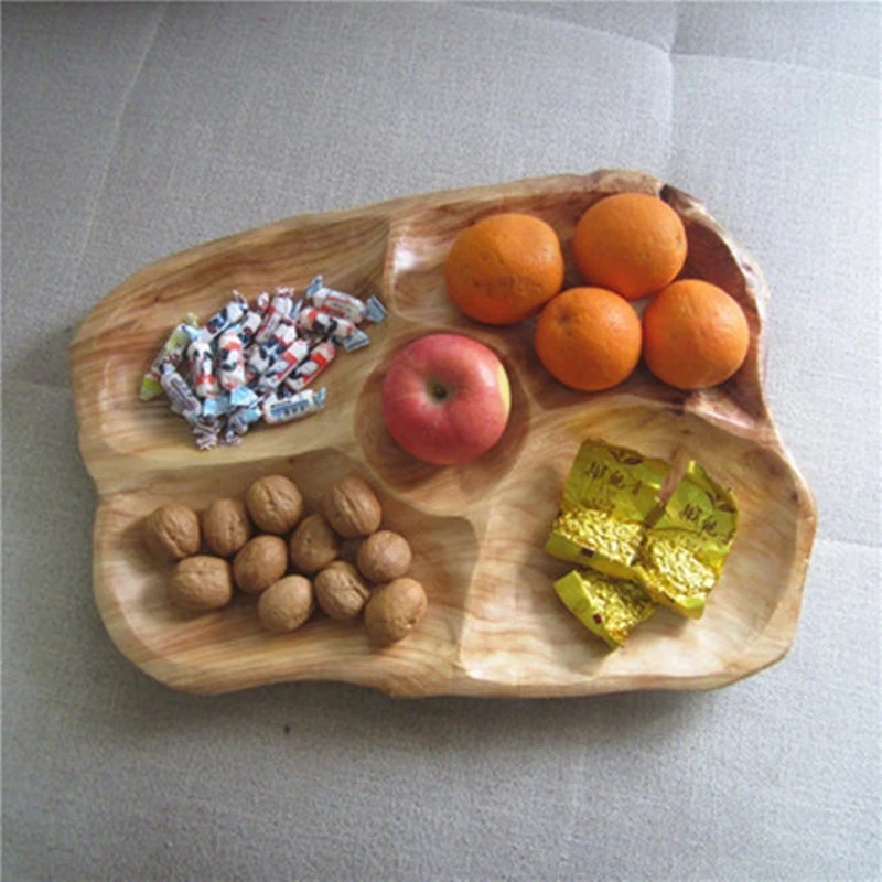 

Твердые деревянные пищевые фрукты, торты, искусственная высушенная фотография, тарелка для хранения блюд