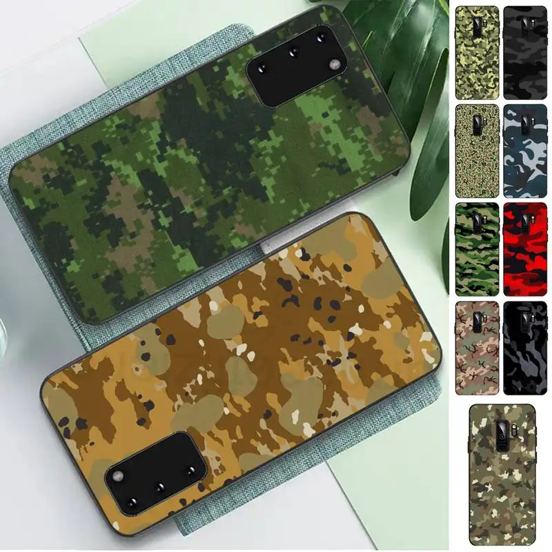

FHNBLJ Camouflage Pattern Camo military Army Phone Case for Samsung S10 21 20 9 8 plus lite S20 UlTRA 7edge