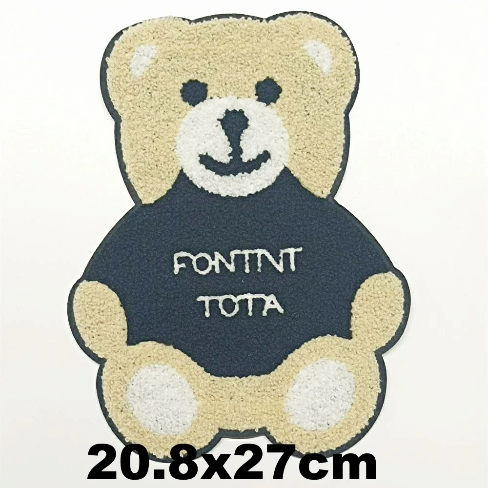 

Apparel large embroidery big bear patch for clothing AM-3146