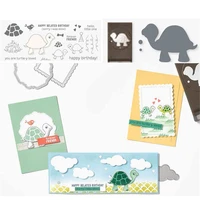 tortoise metal cutting die and stamps scrapbooking diy paperphoto cards new cutting dies craft cuts stamps and dies new arrival