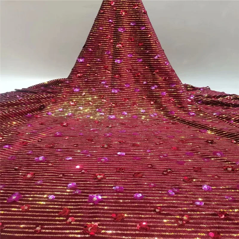 

African Net Lace sequins Fabric 2020 green High Quality Elegant Nigerian Wedding Lace Fabrics white French Tulle Lace Material