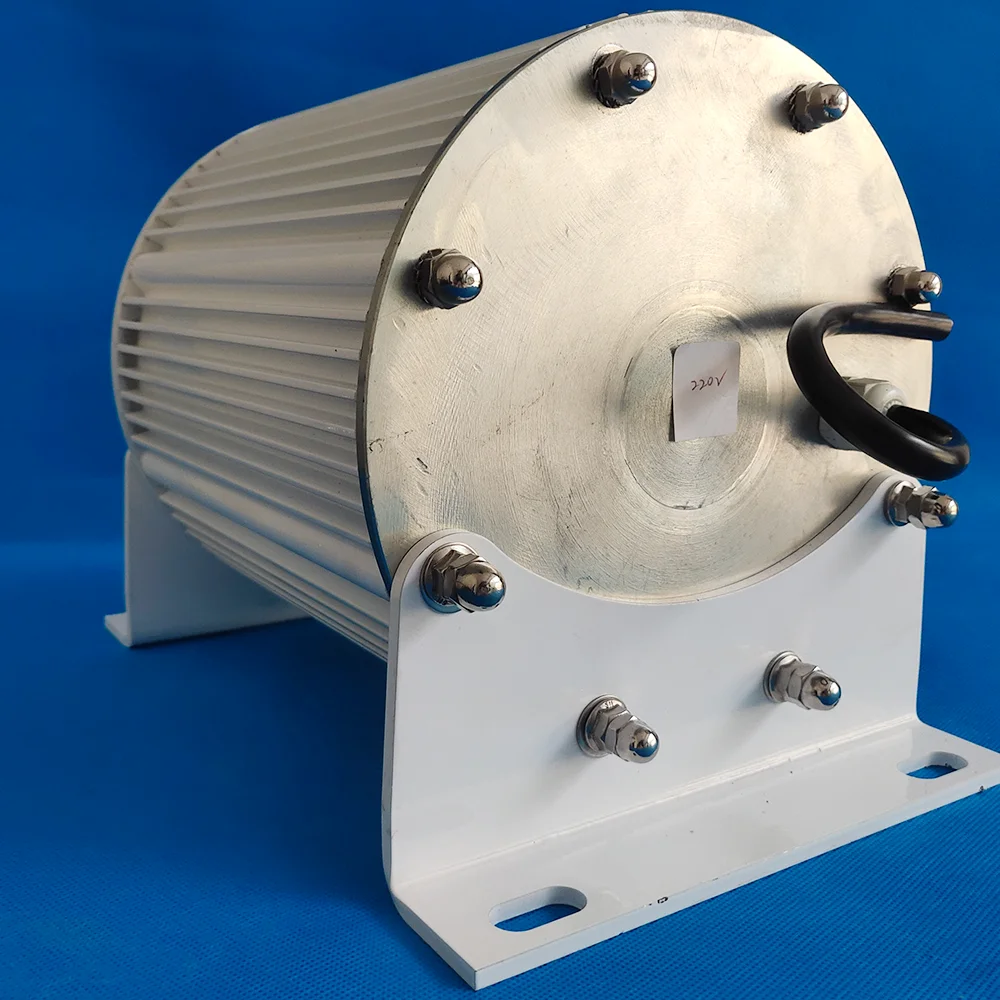 

FLTXNY 2000W Permanent Magnet Generators 450RPM Low PRM Rare Earth Turbine 2KW 48V 96V 110V 120V 220V AC Taper Shaft