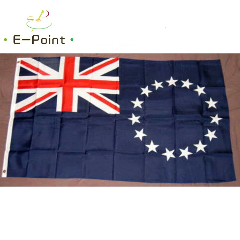 

Флаг Острова Кука, размер 2 фута * 3 фута (60*90 см), размер 3 фута * 5 футов (90*150 см), рождественские украшения для дома, флаг, баннер