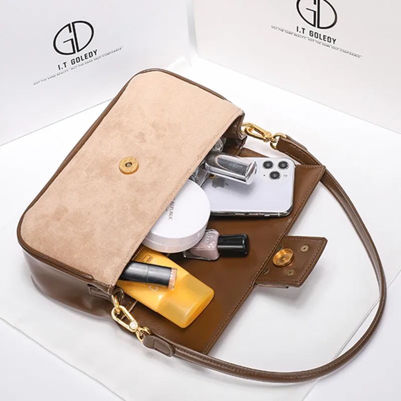 

2021 New Fashion Famous Luxury Brand Ladies High-quality Leather Baguette Underarm Bag All-match Crossbody Shoulder Bag Sac Luxe