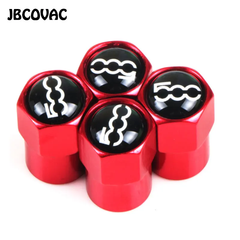 4 шт. автомобильные аксессуары колпачки на клапан наклейка чехол для Fiat 500 Punto Abarth