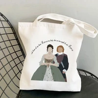 shopper jamie and claire frasers wedding outlander bag harajuku women shopping bag canvas shopper bag shoulder lady bag