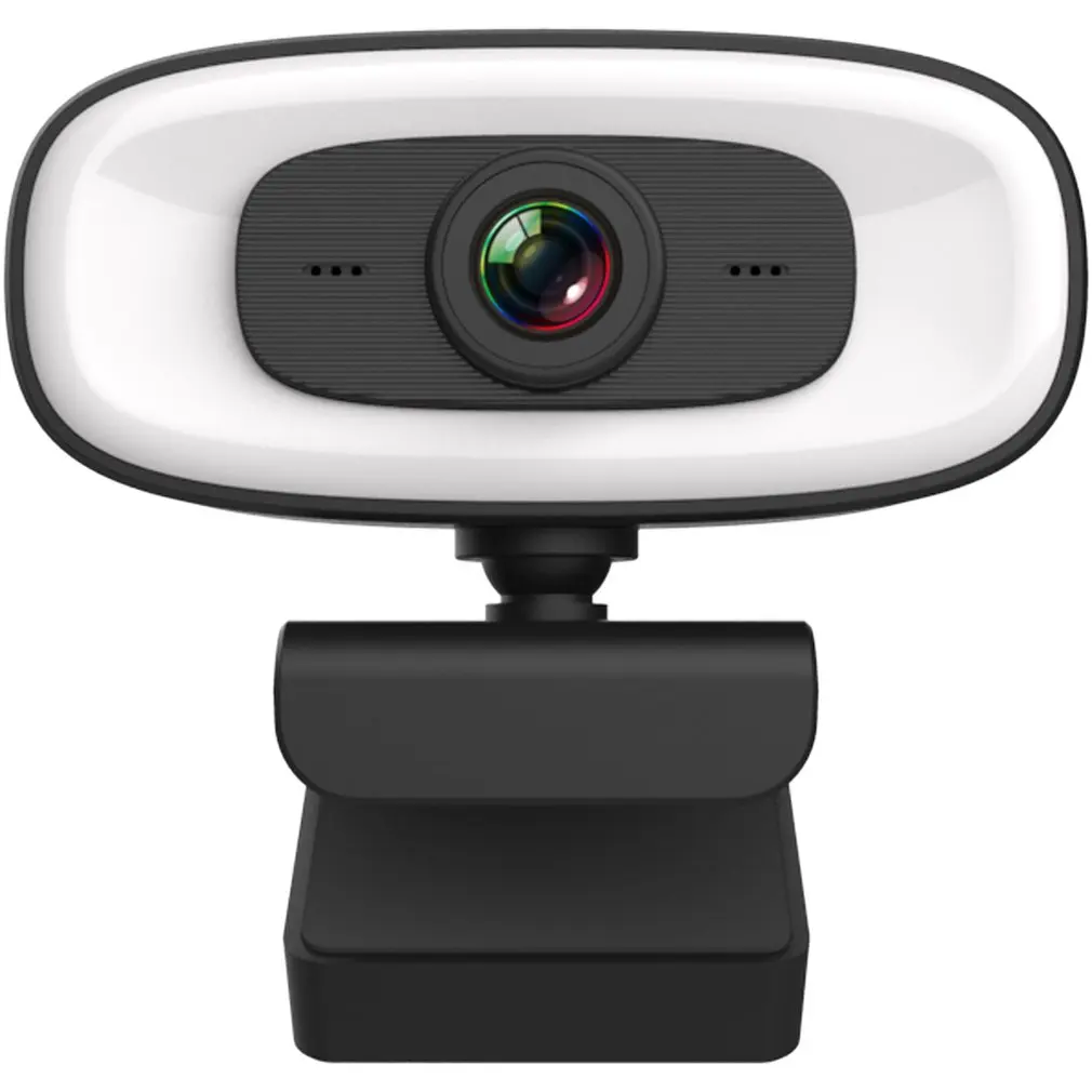 Webcam 2K Auto Focus USB Full HD Ring Light Web Camera with Noise-reducing Stereo Mic for Mac Laptop PC Video Live Streaming | Компьютеры