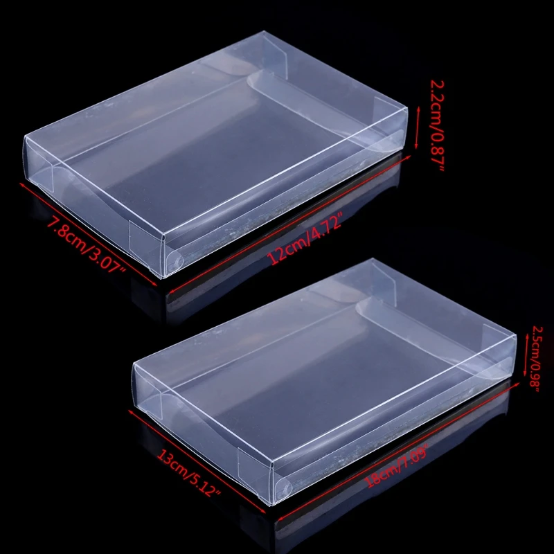 

1pc Custom Clear PET Box Pro Protectors Game Case Sleeves Covers For SNES N64 CIB Boxed Games