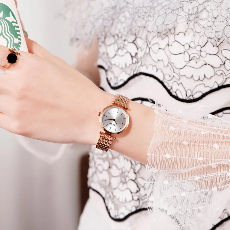Top Brand 1458 Women Quartz Watch Waterproof Wristwatch Fashion Casual Ladies Bracelet Luxury Stainless Steel Women's Watches | Наручные