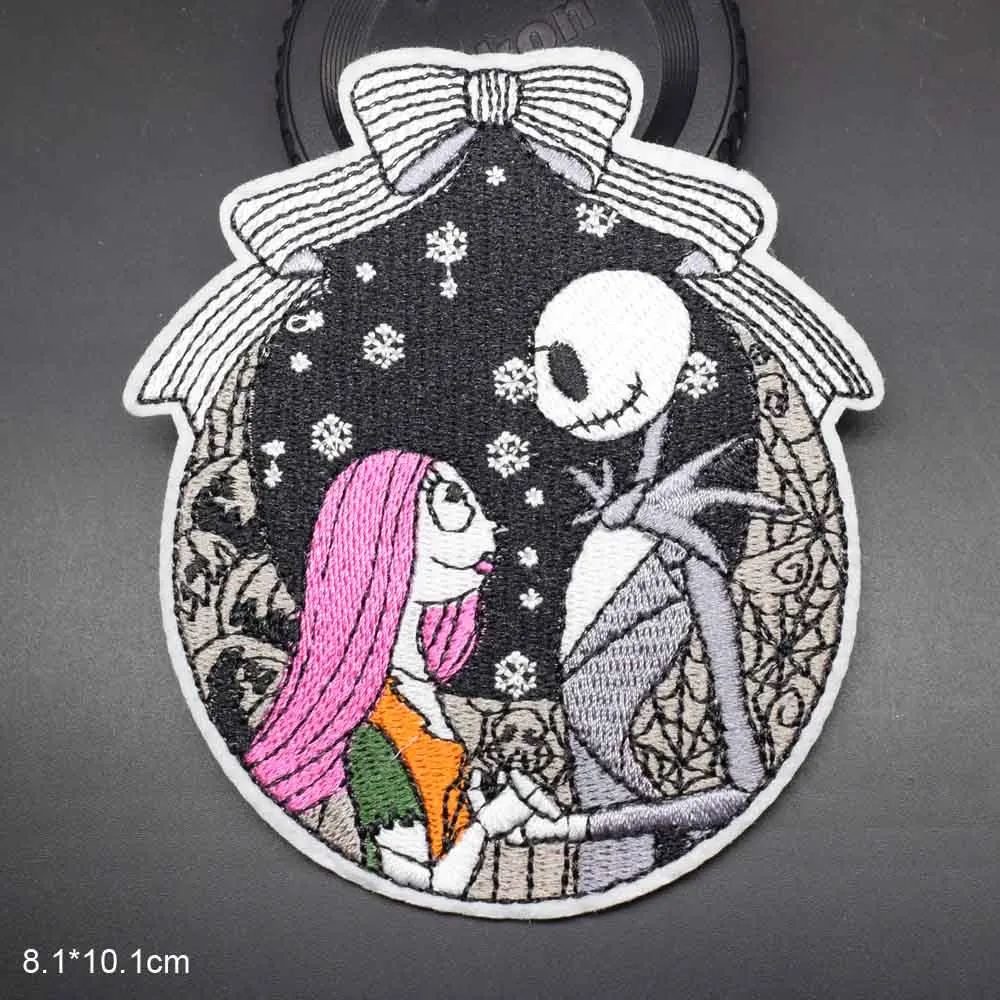 Дисней Джек Скеллингтон Накладной вышитый патч The Nightmare Before Christmas для девочки: юбка, сумка, одежда, платье Салли.