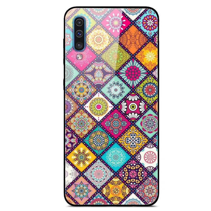 Стеклянный чехол для телефона samsung A50, Твердый чехол на заднюю панель для samsung Galaxy A50, чехол из закаленного стекла J7 a505 A30S A50S - Цвет: NEW 6