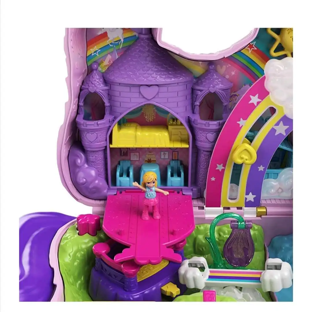 Оригинальные карманные игрушки Minil Polly кукла единорог домик для маленьких