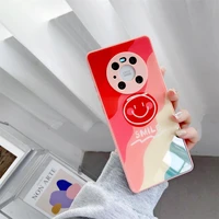 toughened liquid glass phone case for huawei p mate 30 40 pro diy fashion comfortable sweet for nova 8 pro soft silicone cover