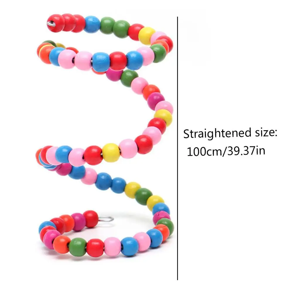 Жердочка для птицы Попугай птица качели жердочка игрушка укуса цветные бусины