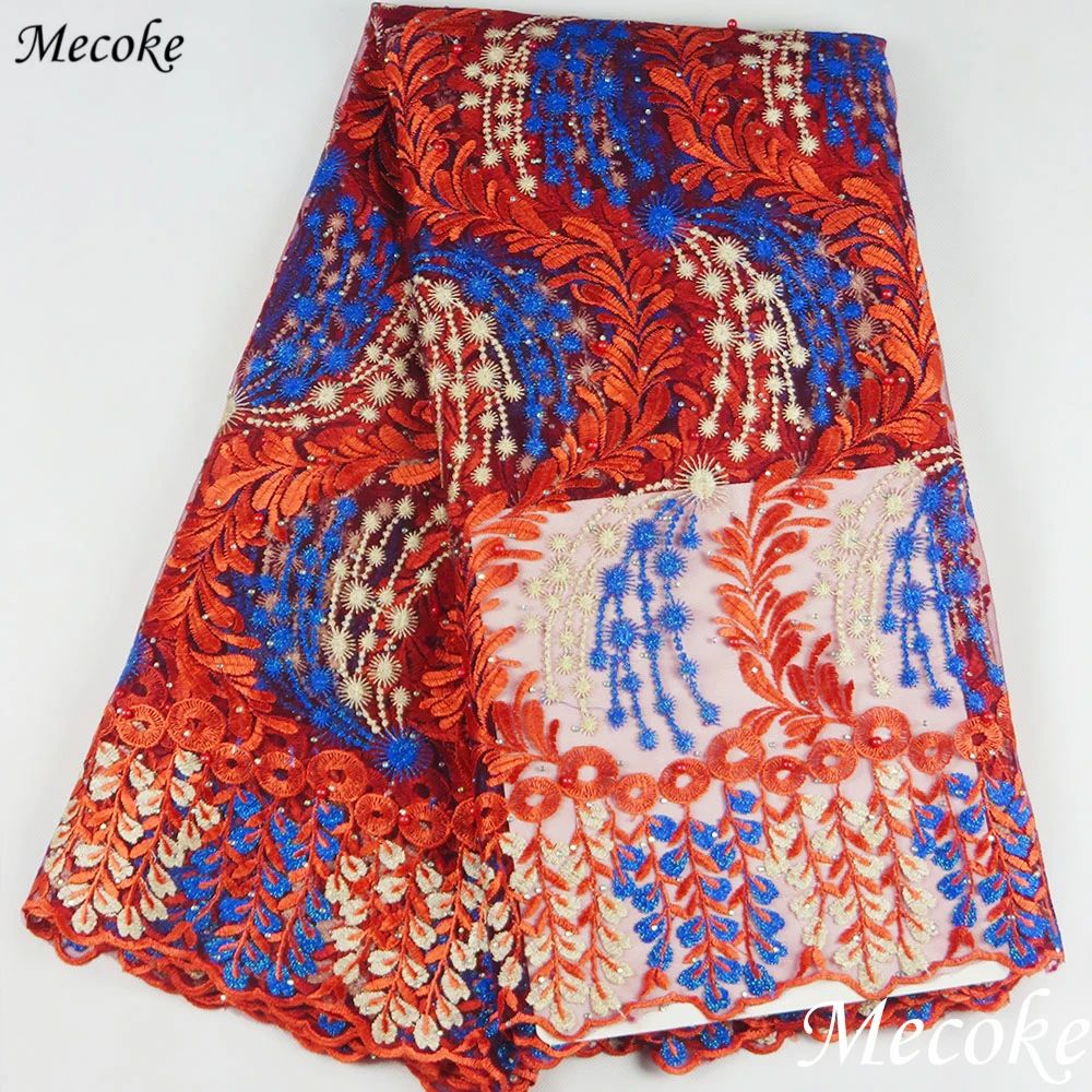 Высококачественная нигерийская тканая швейцарская вуаль Сетчатое кружево или