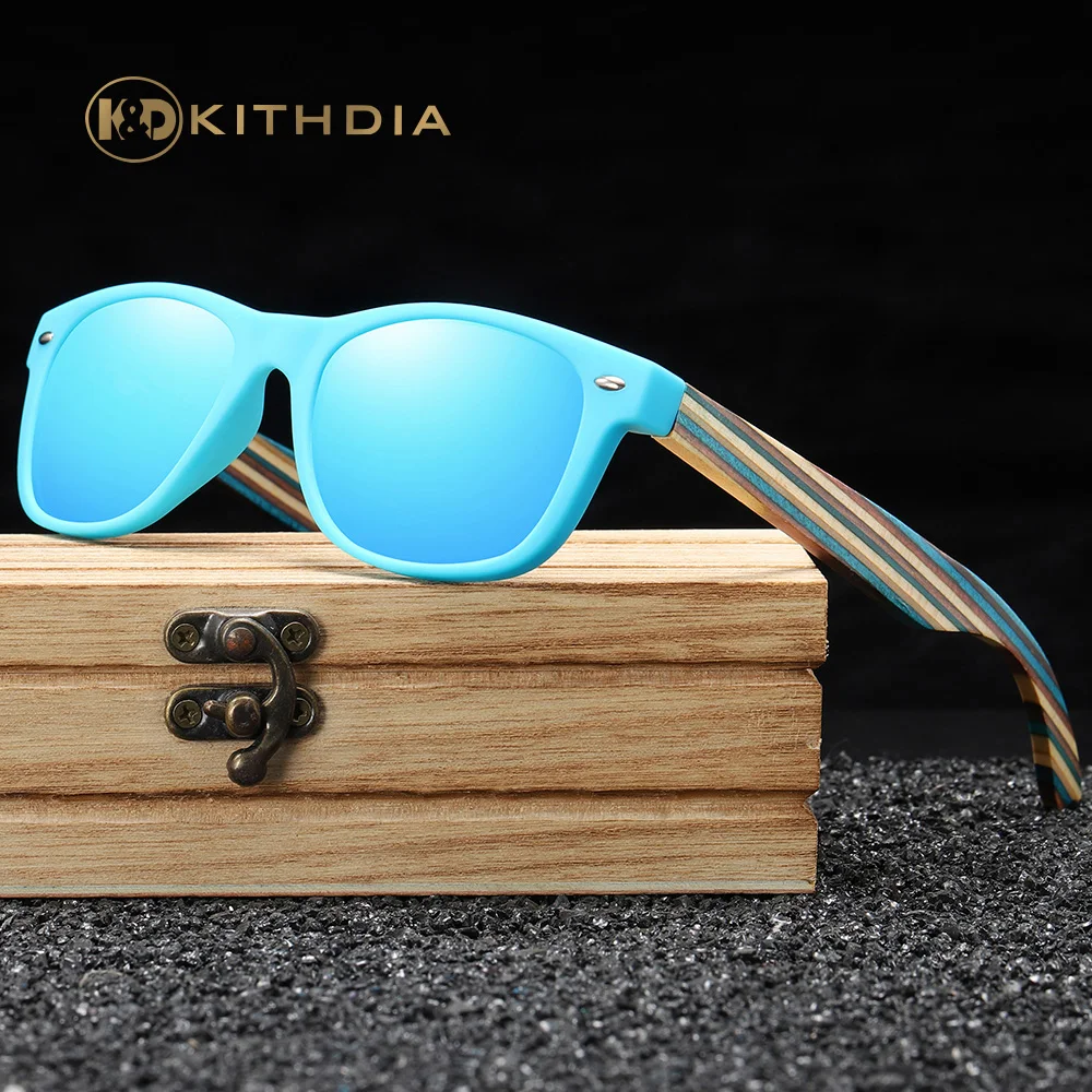 

Kithdia Festival Wooden Temples Kids Sunglasses Bamboo Sun Glasses Girls Boys Baby Brand Sunglasses Children Oculos