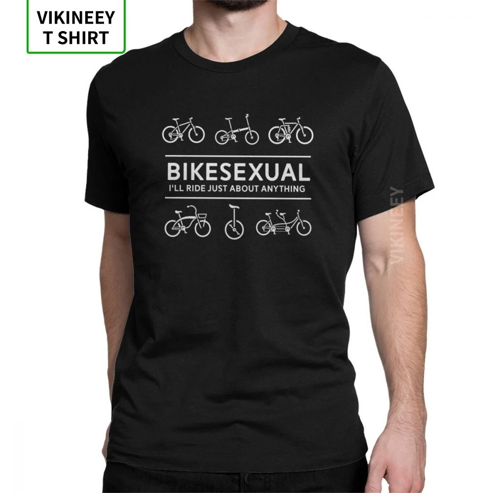 Мужские Bikesexual велосипедист футболки Велосипедный спорт езда на велосипеде