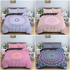 Набор постельного белья с рисунком мандалы, одеялопододеяльник в богемном стиле, Королевский размер, постельное белье, украшение для спальни