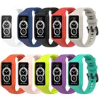 Сменный силиконовый спортивный ремешок + чехол для смарт-часов Huawei Honor Band 6, браслет на запястье и чехол для Huawei Band 6, аксессуары