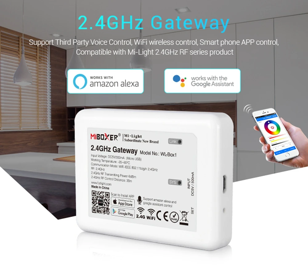 DC5V Mi светильник Wi-Fi iBox 1 светодиодный контроллер 2 4 г RF Беспроводной RGB для полосы