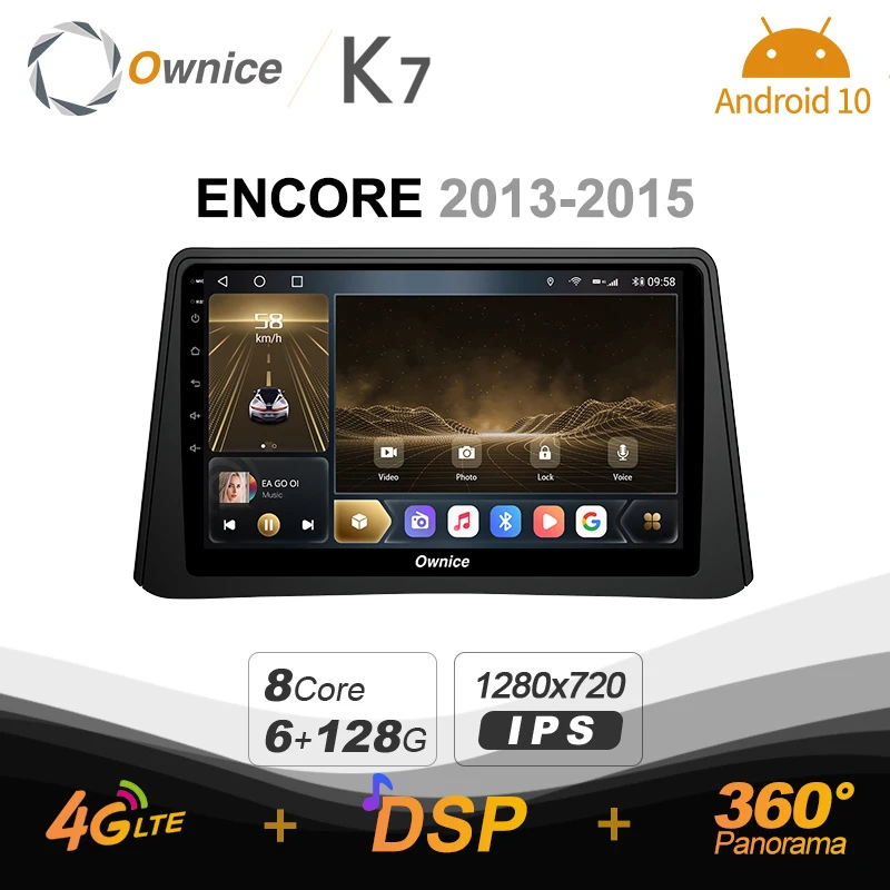 

Ownice K7 6G+128G Ownice Android 10.0 Car Radio for Buick ENCORE 2013 - 2015 GPS 2din 4G LTE 5G Wifi autoradio 360 SPDIF