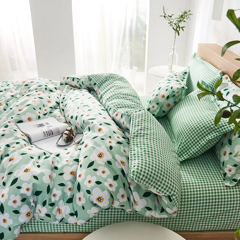 Liv-Esthete Комплект постельного белья свежий пододеяльник двойной односпальный