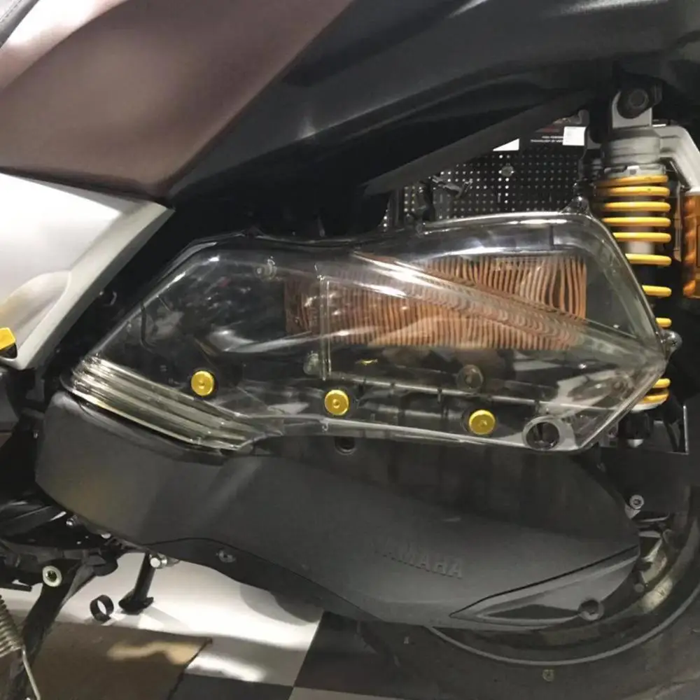 For Yamaha X-MAX 250 300 2017 2018 2019 2020 Scooter Air Filter Cover Transparent blue Intake Box Cleaner Protection XMAX300 | Автомобили