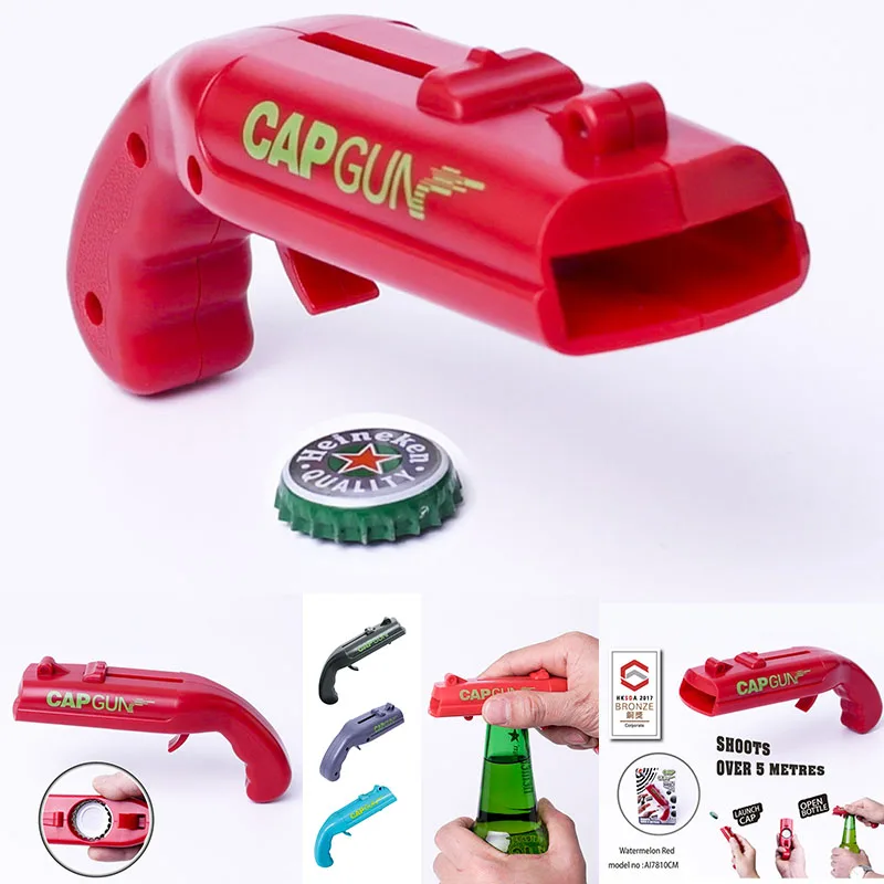 

Открывашка для бутылок с пистолетом, открывашка с летающей крышкой, устройство для снятия крышки бутылки с крышки питьевой воды