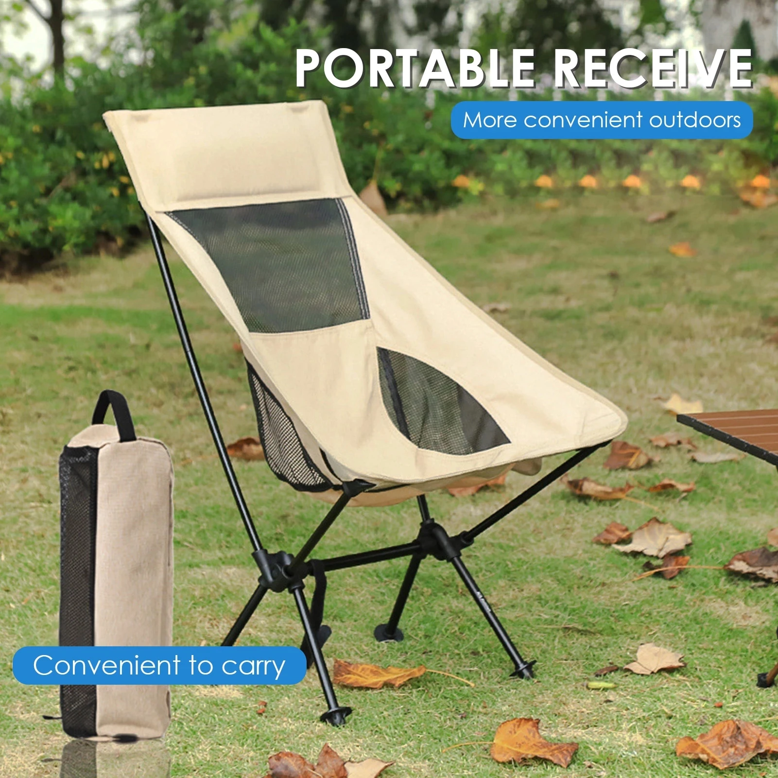 저렴한 낚시 의자 접이식 야외 베어링 150kg, 초경량 접이식 캠핑 의자 하이킹 정원, 바닷가 BBQ-40