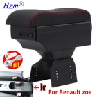 Подлокотник для Renault zoe, кожаный подлокотник, Стайлинг автомобиля, центральная консоль, украшение интерьера автомобиля, с USB 2020