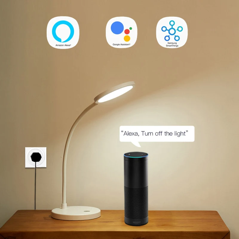 Умная розетка Tuya ZigBee умная Беспроводная с таймером работает Alexa и Google Home Assistant 15 А 2