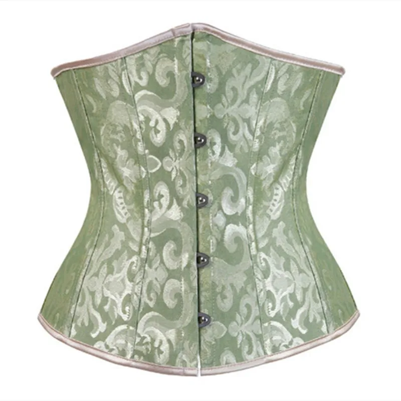 

Sexy Gothic Lingerie Bustiers Satin Corset Underbust Corsets Women Lingerie Slimming Shapers Plus Size Corselet