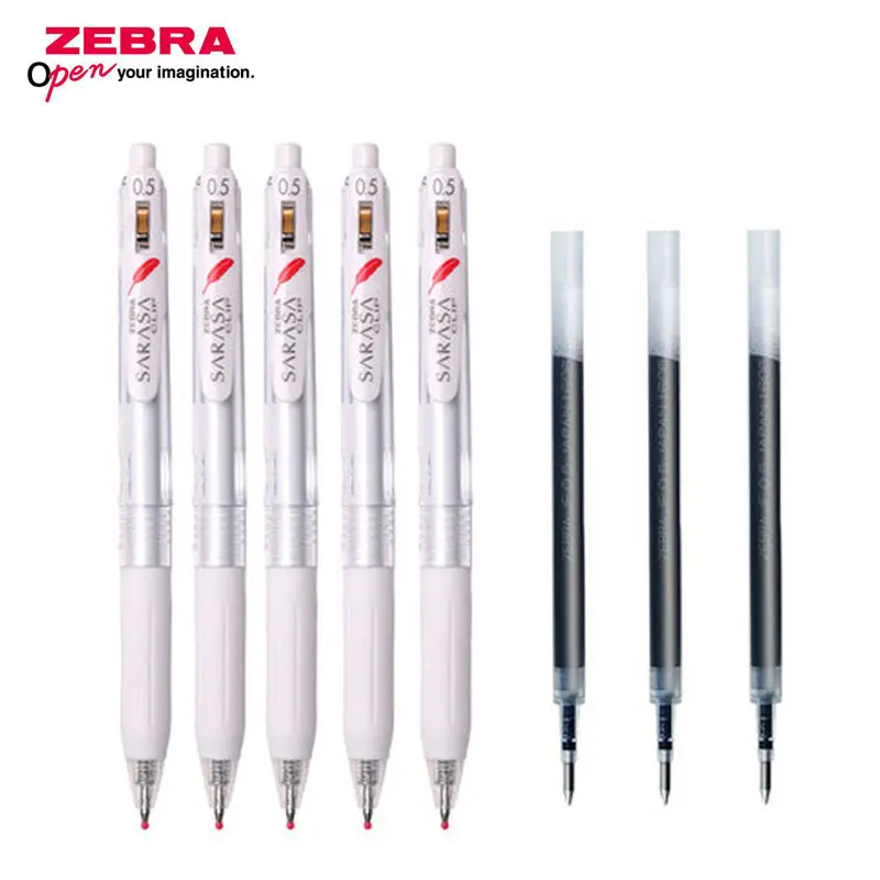 Гелевая ручка ZEBRA 2/3/5 шт. красное перо ограниченная серия JJ99 0 5 мм сменные стержни