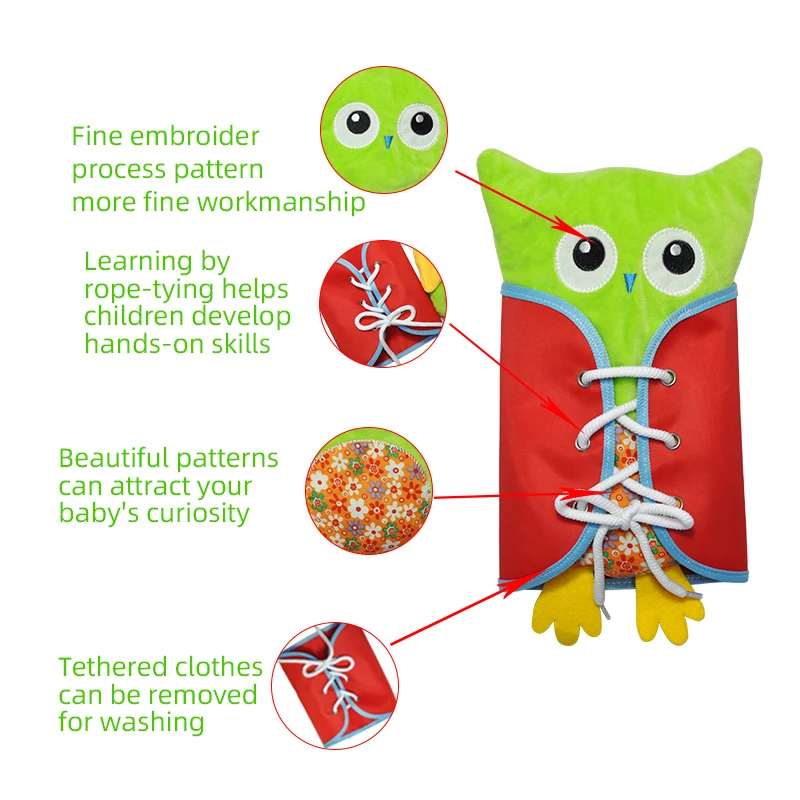 Игрушки Монтессори для детей обучающая игрушка сова детские учебные пособия