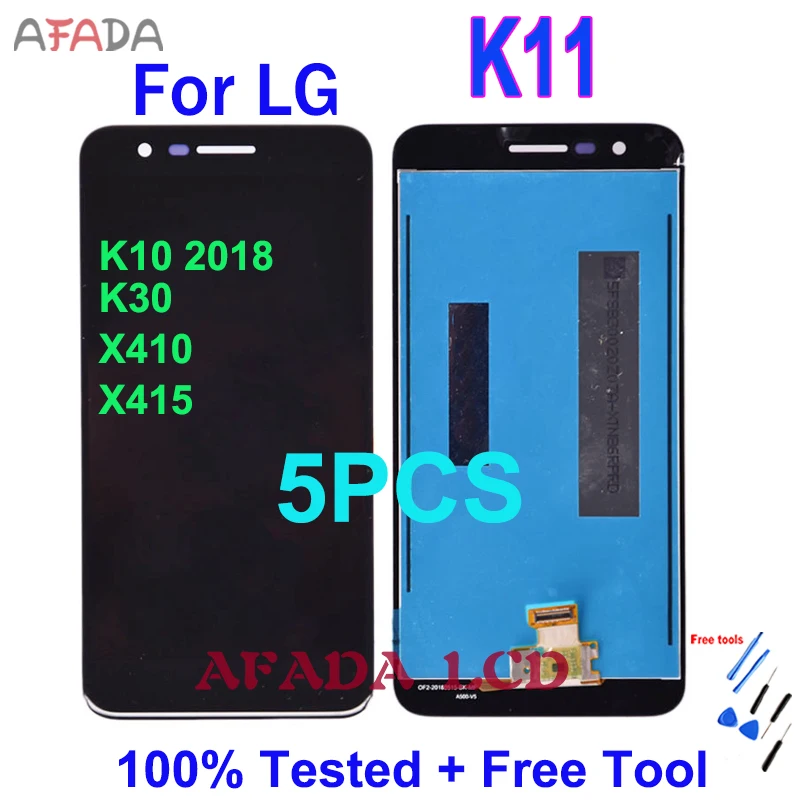 

ЖК-дисплей и сенсорный экран с рамкой для LG K10 5,3 LG K11, 5 шт.