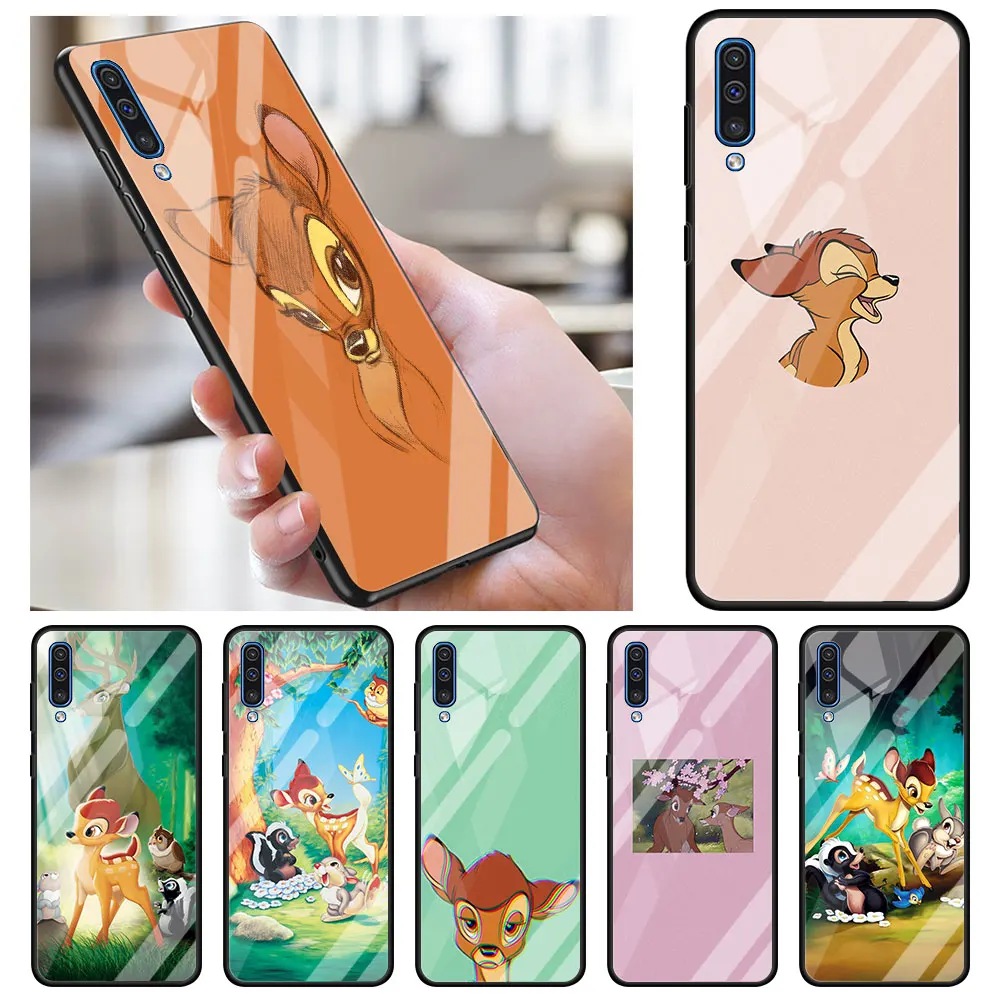 

Bambi Luxury Glass Case For Samsung Galaxy A50 A70 A10 A40 A20 A30 A51 A52 A71 A31 Cover Capa Fundas Coque
