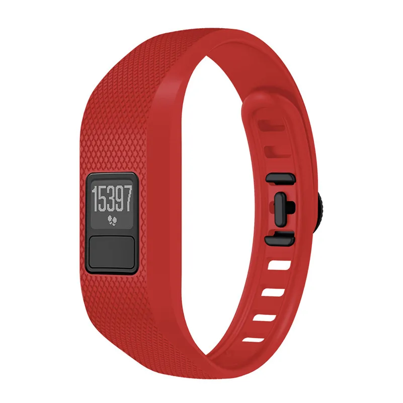 Красный Силиконовый ремешок для Garmin Vivofit 3 мягкий силиконовый сменный аксессуары