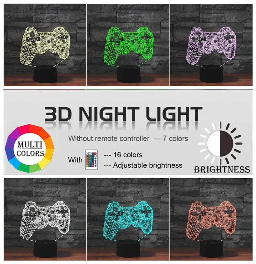 Игровой коврик с 3d иллюзией P4P светодиодный ночсветильник для детей декор