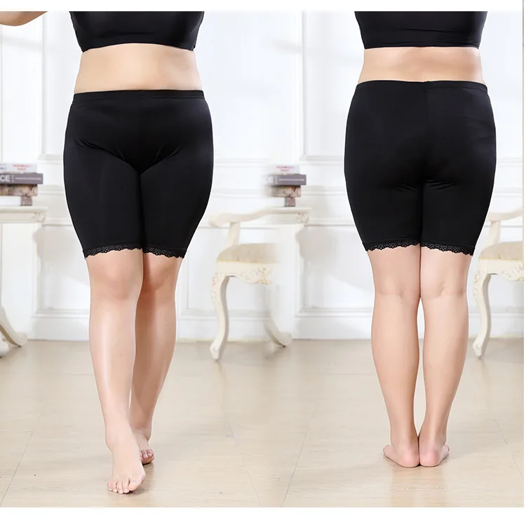 2 шт./лот женские безопасные короткие штаны плюс размер пять летние шелковые
