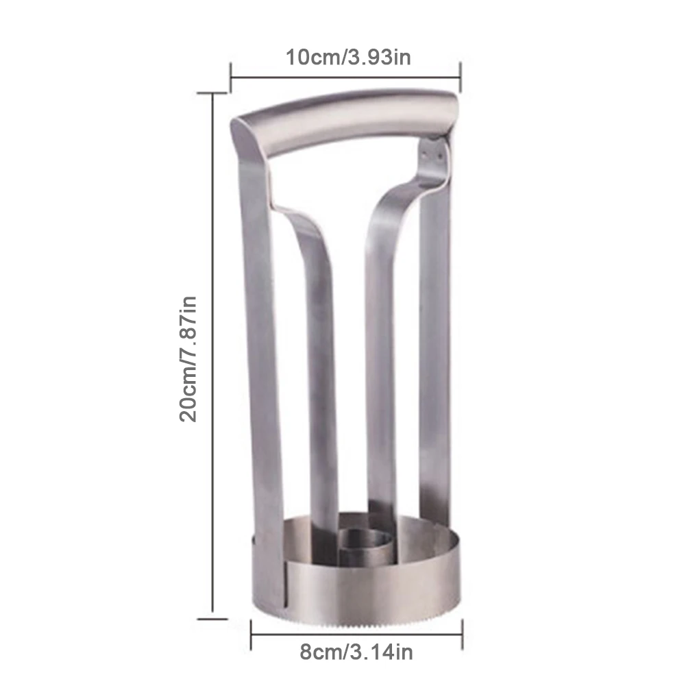 

Stainless Steel Pineapple Corer and Peeler Serrated Sharp Blade Pineapple Core Remover Kit